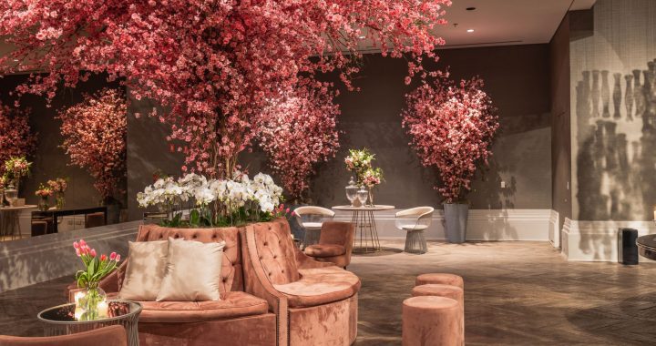 Elegant indoor lounge featuring cherry blossom decorations and plush seating for a sophisticated ambiance. — 5 Great Reasons