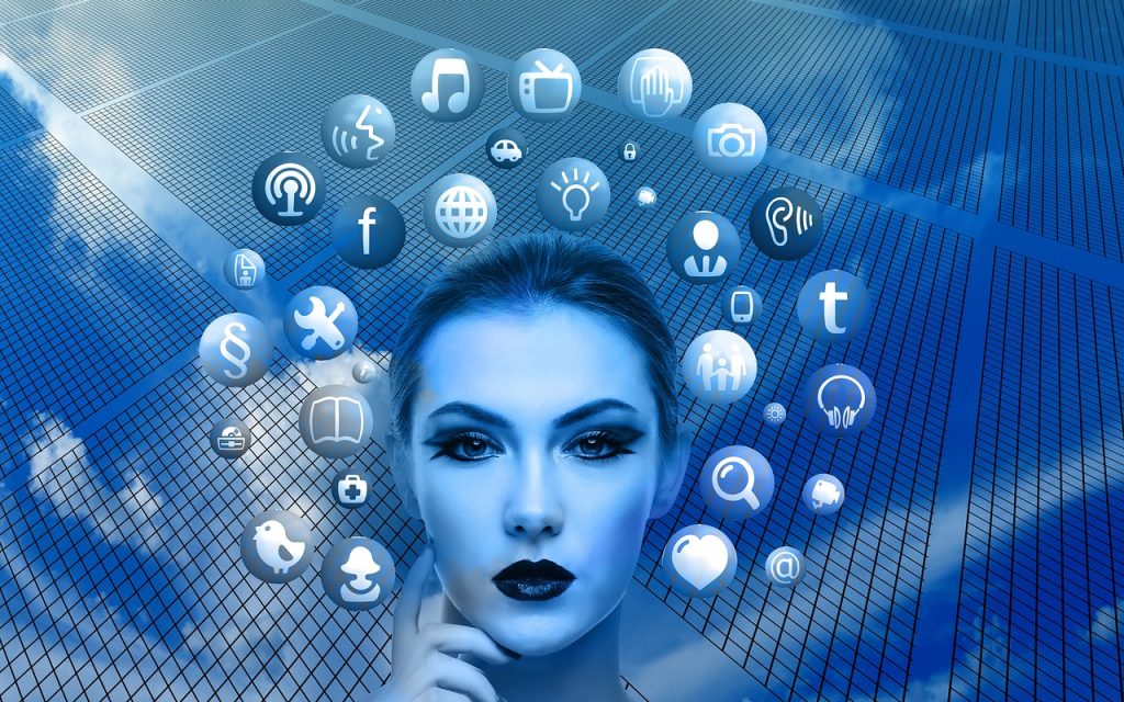 Woman, face, social media — The Future of Advertising: White Label Facebook Ads Explained